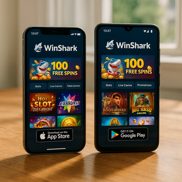 WinShark Casino - Mobile Web App - iOS and Android Compatible