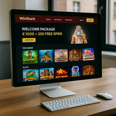 WinShark Casino - Desktop Interface - Modern Design